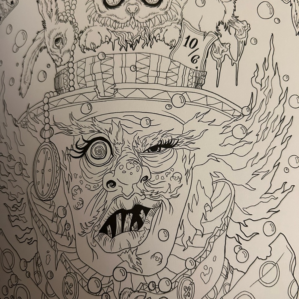 Intricate Black and White Art Print